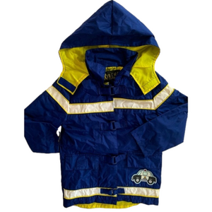 Xtreme Blue Yellow White Rain Jacket with Hood Size 3T